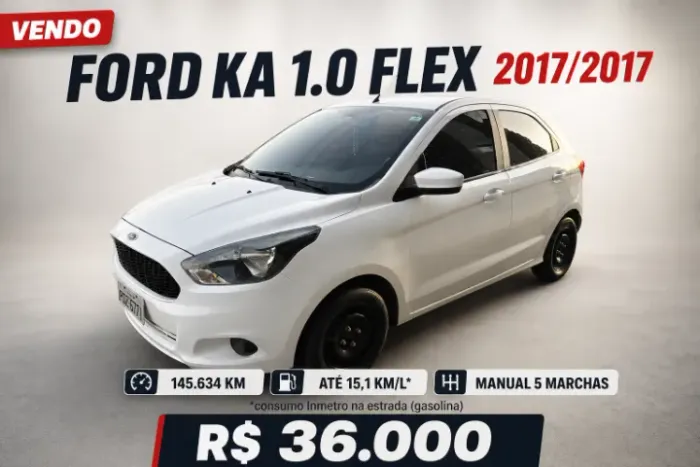 Ford KA 1.0 Se/se Plus Tivct Flex 5P 2017