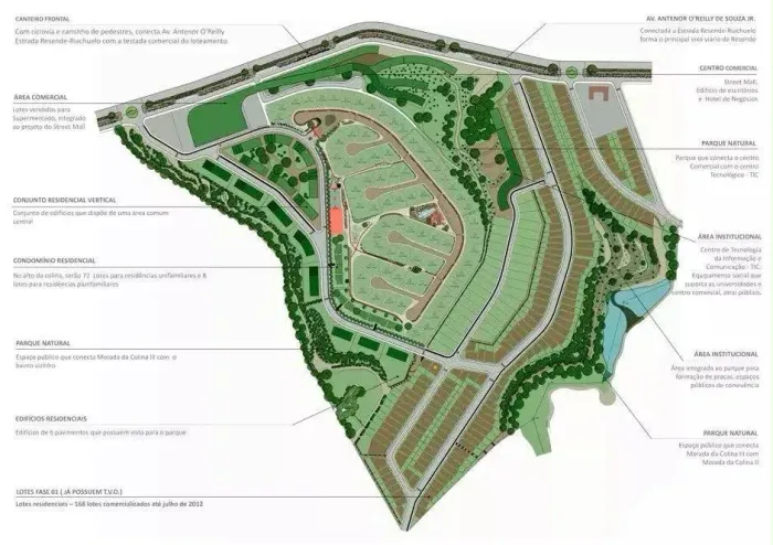 Terreno de Esquina e Plano na Morada da Colina III Ecoparque
