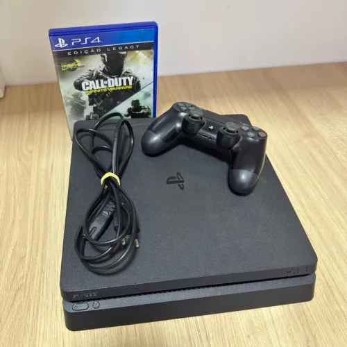 Playstation 4 Slim 1TB com controle e jogo