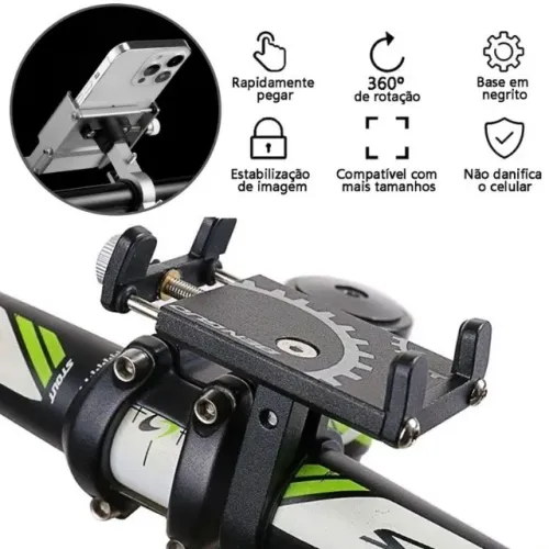 Suporte de Celular para Moto e Bicicleta Resistente 