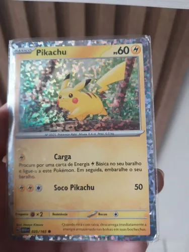 Carta pikachu coleção mew151