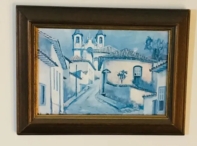 Quadro decorativo - figura de Ouro Preto - MG