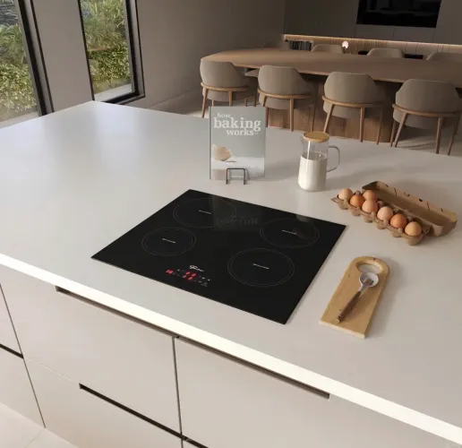 Cooktop de Indução Fischer 4 Bocas Vitrocerâmica com Touch Screen 220V
