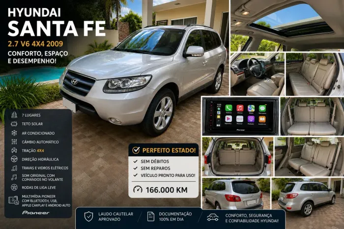 Hyundai Santa Fe GLS 2.7 V6 4x4tiptronic 2010