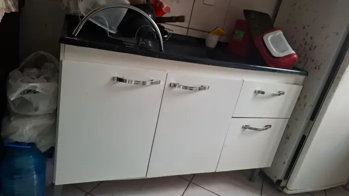 Balcão de Pia para Cozinha com Cuba/mármore