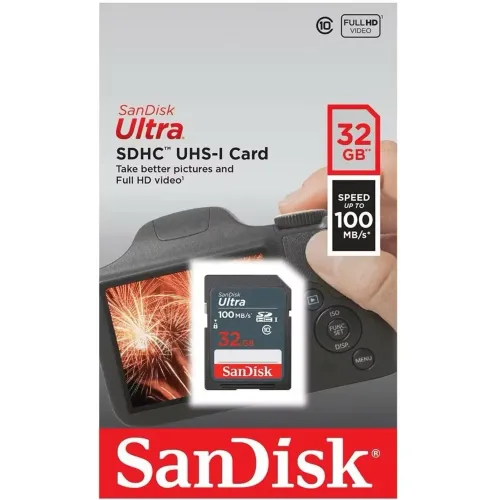 Cartão De Memória SD 32GB Sandisk