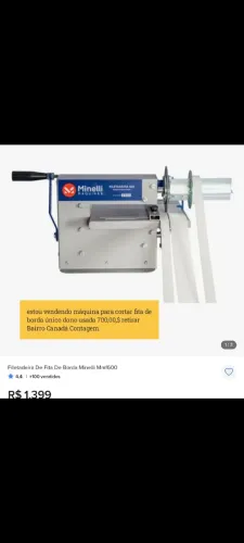 Máquina para marcenaria cortar fita de borda 