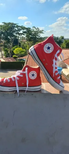 Vendo Tênis All Star cano alto vermelho