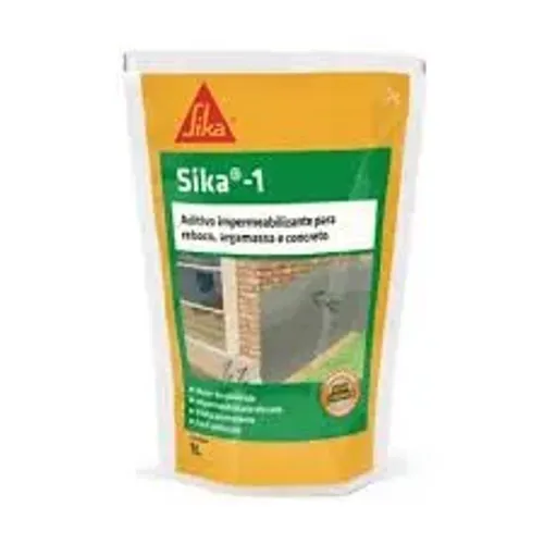 Sika-1 Aditivo Impermeabilizante para Concreto e Argamassa - Novo e Pronta Entrega