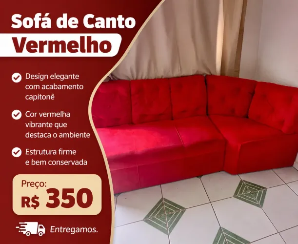 Sofá de canto em módulos 