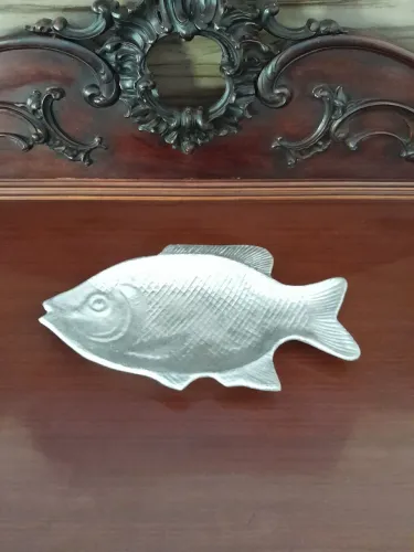 Travessa de peixe em alumínio 40cm comprimento 