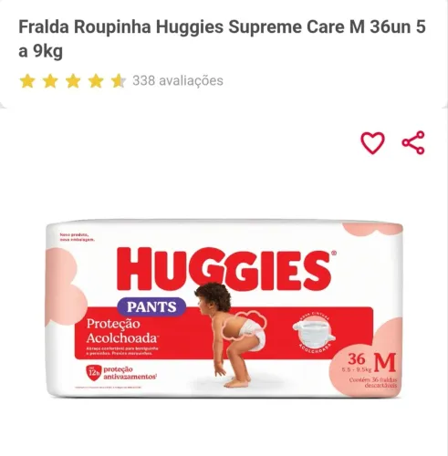  unidades Fralda Pants Huggies M
