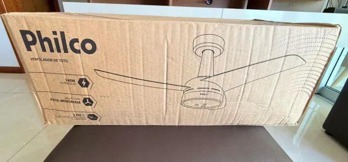 Ventilador de teto novo Philco controle remoto