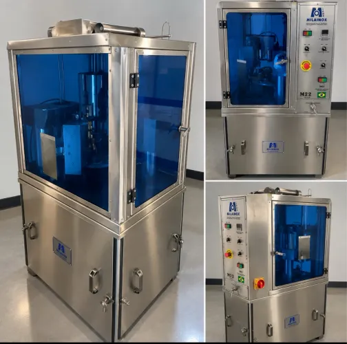 Máquina milinox m22 envasa até 3 mil copos hora