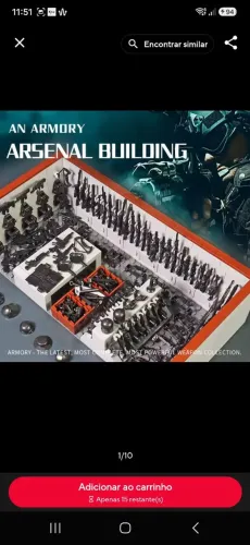Blocos de montar reserva de armamento 520 pcs
