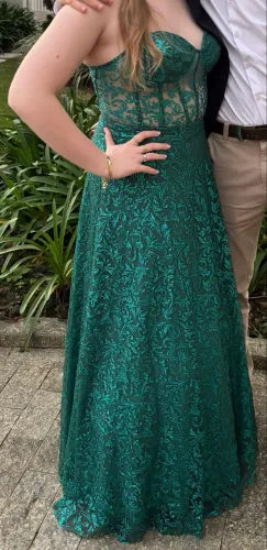 Vestido de festa verde