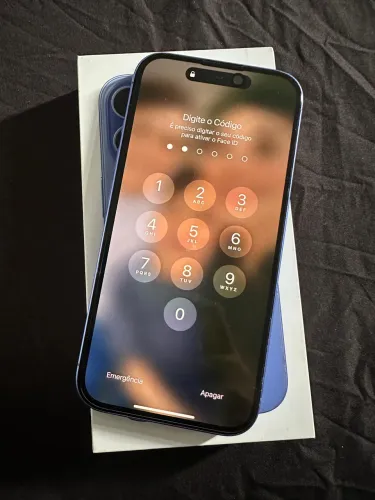 iPhone 16 Preto 128gb completo com nota fiscal e garantia