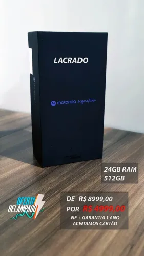 [LACRADO] Motorola Signature 24GB 512GB 6.8", câmera 8K (O TOP)
