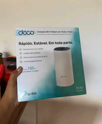 Repetidor Wi-Fi Mesh Deco M4 LACRADO NA CAIXA