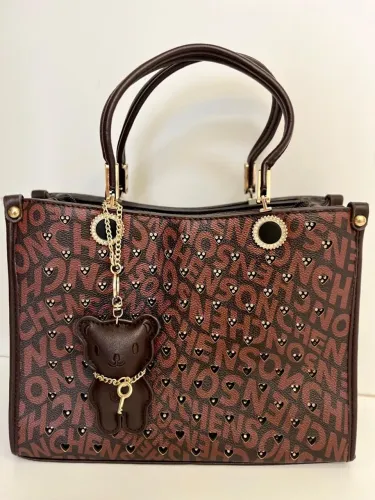 Bolsa Tote Chenson Monogramada Marrom