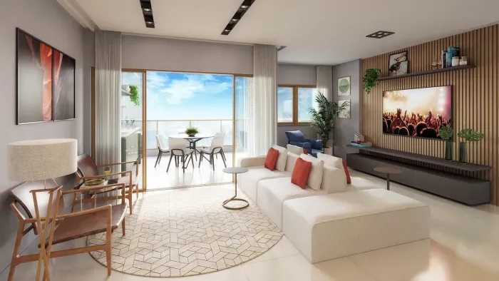 Ocean View, 3 Quartos Em 104M² E 2 Vagas De Garagem Em Jaguaribe. 1V8SKHF