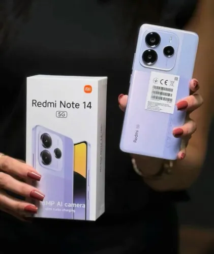 Redmi Note 14 5G NFC 8ram 256gb - ROXO E VERDE