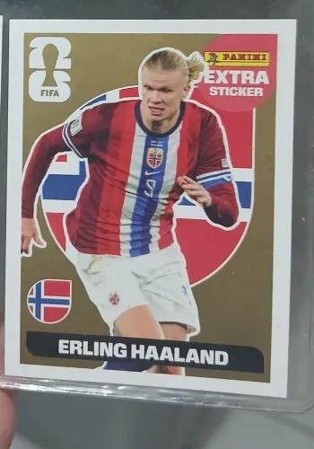 Figurinha Extra Sticker OURO - Erling Haaland