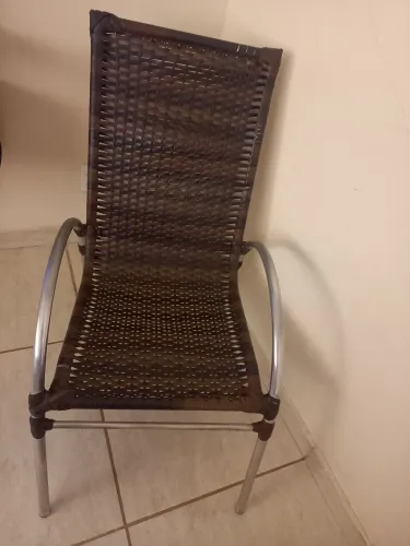 Cadeira de descanso de fibra sintética de alumínio