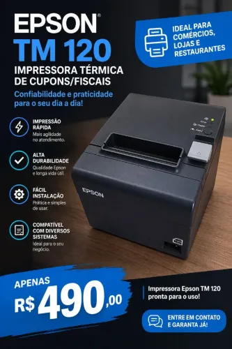 Impressora Epson TM-120 cupom