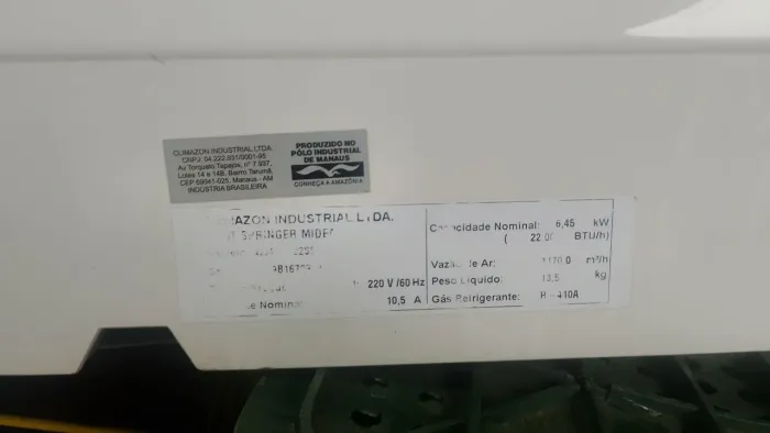 EVAPORADORA SPRINGER MIDEA - 22.000 BTUS