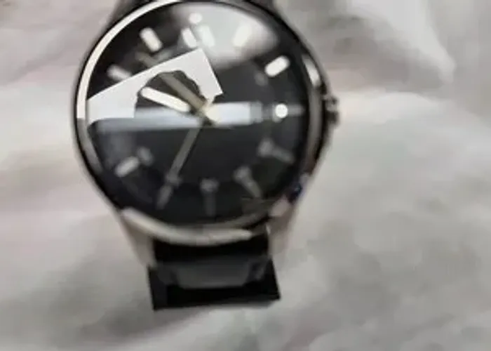 Relógio Armani Exchange Hampton AX2101 46mm Couro Preto