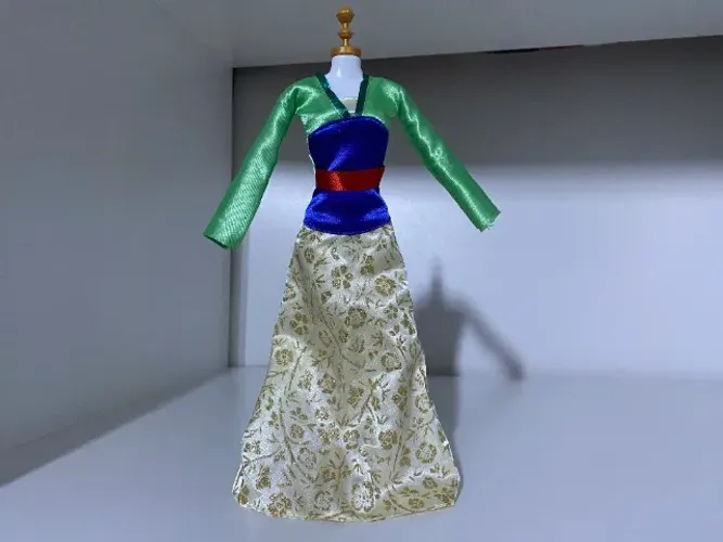 Vestido para Boneca Mulan (Disney Store)