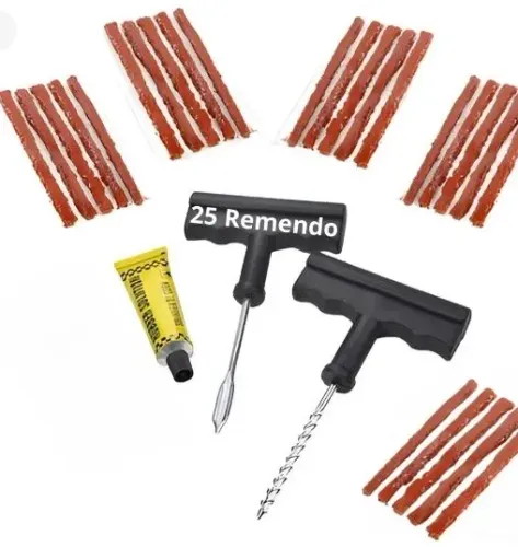 Vendo kit 25 remendos p/ pneu