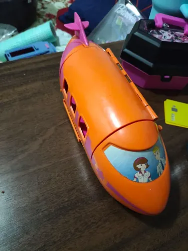 Polly Pocket Groovy Getaway Jet - Avião da Polly