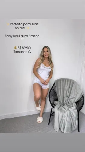 Baby doll branco