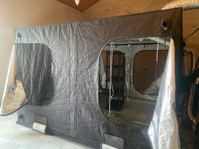 Estufa Cultivo Indoor Grow Box 300x300x200cm Tenda DARK BOX Mylar 600