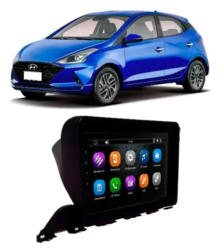 Central Multimídia MP5 Connect Faaftech 9 Pol. Carplay/ A. Auto HB20 2020 a 2026