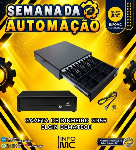 Gaveta de Dinheiro GD56 Elgin