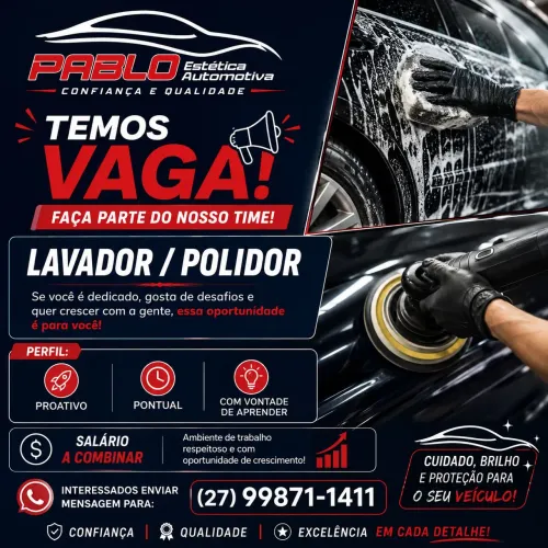 Vaga em estética automotiva