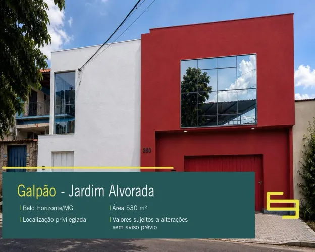 Galpão à venda em Belo Horizonte MG no bairro Jardim Alvorada