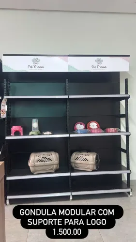 Prateleira Gôndola em aço reforçado modular 