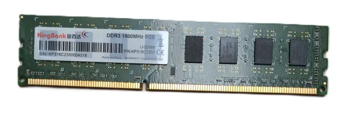 Memória RAM DDR3 8gb 1600Mhz