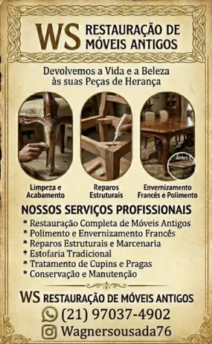 Restauração de móveis antigos 