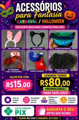 Fantasias de Carnaval/Halloween