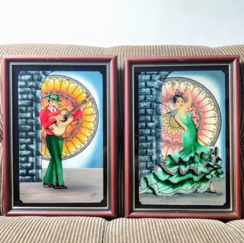 Par Quadros Ciganos Prosperidade