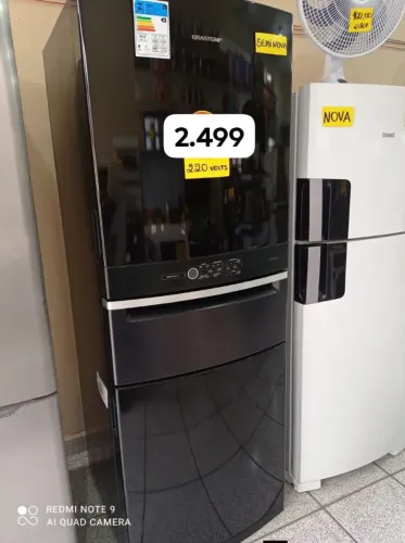 Máquinas de lavar e geladeira frost free com 3 meses de garantia
