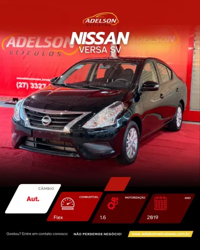 Nissan Versa SV 1.6 16V Flexstart 4P Aut. 2019