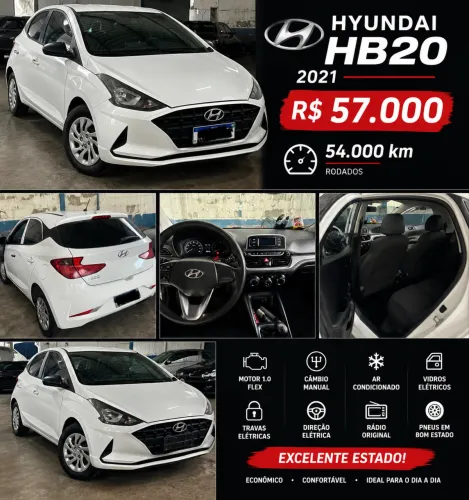 Hyundai HB20 Sense 1.0 Flex 12V MEC 2021