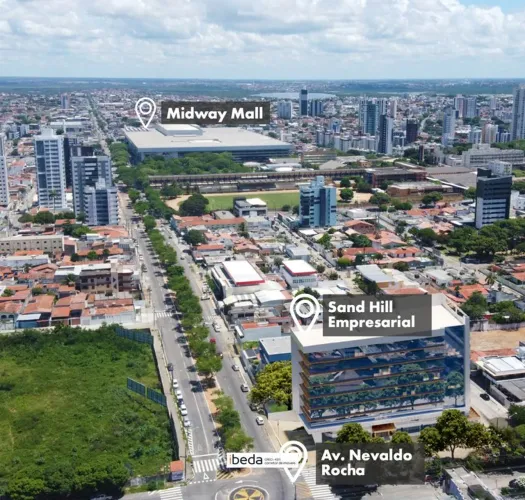 ibeda - Sala comercial Lagoa Nova - Sand Hill de 39m2 à 198m2. lojas, salas, wc