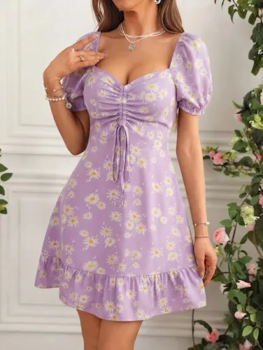 Vestido Florido Margaridas Tam P